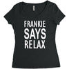 frankie says relax retro vintage Women's Triblend Scoop T-shirt
