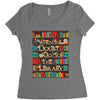 harry potter when in doubt go to the library Women's Triblend Scoop T-shirt