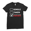 too busy playing fortnite White Logo Ladies Fitted T-Shirt