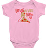 dreams are worth fighting for Baby Bodysuit