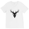 deer head vector V-Neck Tee
