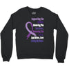 supporting the fighter, admiring the survivors, honoring the taken Crewneck Sweatshirt