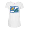 rose's green Maternity Scoop Neck T-shirt