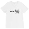 save the manual transmissions black (stick shift) V-Neck Tee