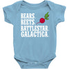bears beets battlestar galactica Baby Bodysuit