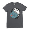 Astronaut Cat Ladies Fitted T-Shirt
