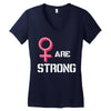 Women's March We Are Strong Women's V-Neck T-Shirt