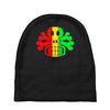 rasta skull and crossbones reggae dub club rave Baby Beanies