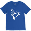music heart rock baseball jersey V-Neck Tee