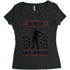 floss like a boss Women's Triblend Scoop T-shirt