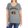 Impeach 45 Ladies Curvy T-Shirt