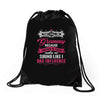 they call me grammy partner in crime Drawstring Bags