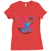 over 9000 80's Ladies Fitted T-Shirt