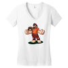 wrecking bros Women's V-Neck T-Shirt