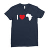 i love africa Ladies Fitted T-Shirt