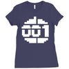 paradroid retro commodore 64 8 bit gamer Ladies Fitted T-Shirt