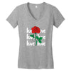 Love Rose Women's V-Neck T-Shirt