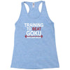 train insaiyan gym training to beat goku or krillin dbz dragon ball z Racerback Tank