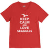 keep calm and love seagulls V-Neck Tee