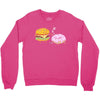 cheeseburger pranks doughnut Crewneck Sweatshirt