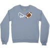 football infinity love Crewneck Sweatshirt