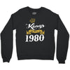 kings are born in 1980 Crewneck Sweatshirt