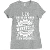 Leo Hated By Many Wanted By Plenty Ladies Fitted T-Shirt