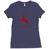 #reindeer Ladies Fitted T-Shirt