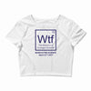 wtf outraged disbelief Crop Top