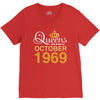 queens are born in october 1969 V-Neck Tee