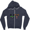 cat and dog Zipper Hoodie