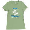 Dad is my Name Fishing Is My Game Ladies Fitted T-Shirt