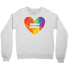 Rainbow Equality Heart Crewneck Sweatshirt