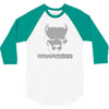 pitbull american pit bull spiked dog collar 3/4 Sleeve Shirt