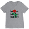 Love Rose V-Neck Tee