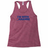 i am with harambe Racerback Tank