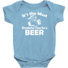 christmas shirt it's the most wonderful time for beer funny Baby Onesie