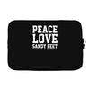 peace. love. sandy feet. Laptop sleeve
