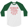 horror novel 3/4 Sleeve Shirt