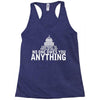 contrary to popular belief, no one owes you anything Racerback Tank