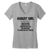 August Girl Hated By Many Women's V-Neck T-Shirt