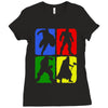 4 Super Hero Ladies Fitted T-Shirt