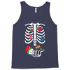 Christmas Skeleton mom and baby maternity Tank Top