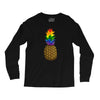 rainbow pineaplle Long Sleeve Shirts