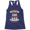 Super Cool Son Of A Freaking Awesome Dad Racerback Tank