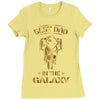 Best Dad in The Galaxy Ladies Fitted T-Shirt