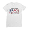 United States Space Force American Flag Ladies Fitted T-Shirt