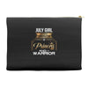 july girl is a perfect combination of princess and warrior Accessory Pouches
