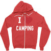 i love camping! Zipper Hoodie