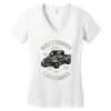 built stronger Women's V-Neck T-Shirt